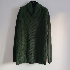 Paolo Mondo Wool Blend Green Sweater Made in Italy Size XL